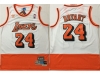 Los Angeles Lakers #24 Kobe Bryant White Orange Split Hardwood Classic Jersey