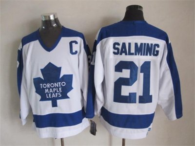 Toronto Maple Leafs #21 Borje Salming 1978 CCM Vintage White Jersey