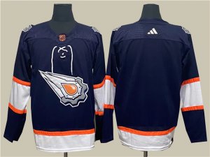 Edmonton Oilers Blank Navy 2022/23 Reverse Retro Jersey