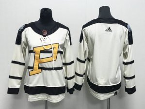 Womens Pittsburgh Penguins Blank Cream 2023 Winter Classic Jersey