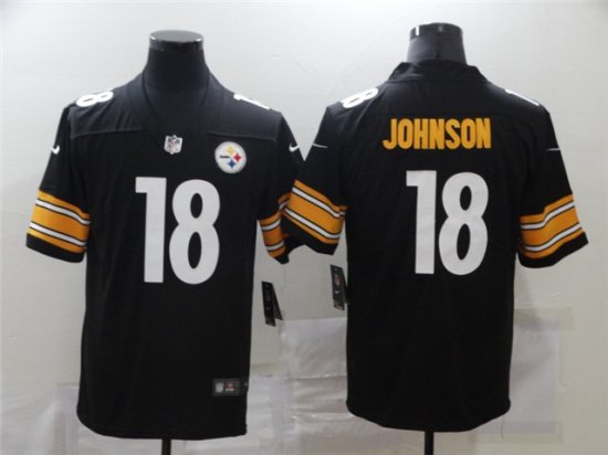 Pittsburgh Steelers #18 Diontae Johnson Black Vapor Limited Jersey