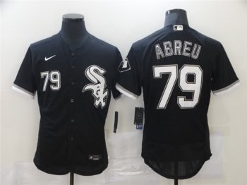 Chicago White Sox #79 Jose Abreu Black Flex Base Jersey