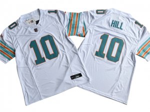 Miami Dolphins #10 Tyreek Hill Alternate White Vapor F.U.S.E. Limited Jersey