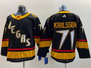 Vegas Golden Knights #71 William Karlsson Black 2022/23 Reverse Retro Jersey