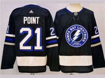 Tampa Bay Lightning #21 Brayden Point 2023-24 Alternate Black Jersey