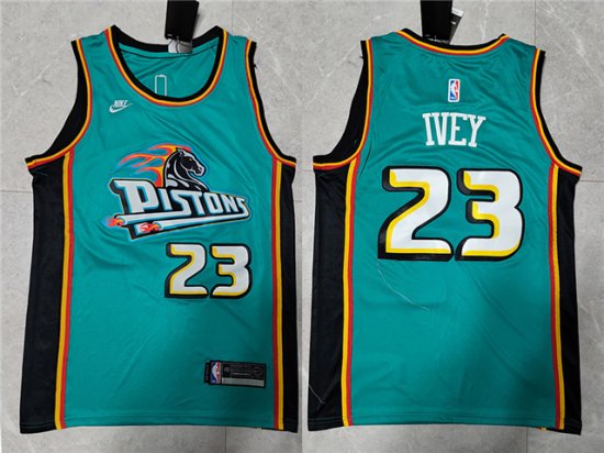 Detroit Pistons #23 Jaden Ivey 2022-23 Teal Classic Edition Swingman Jersey