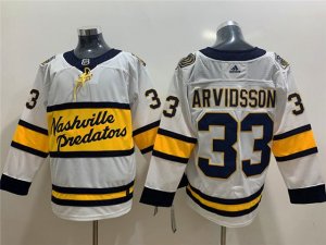 Nashville Predators #33 Viktor Arvidsson White 2020 Winter Classic Jersey