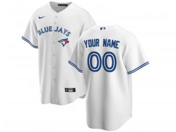 Toronto Blue Jays Custom #00 Home White Cool Base Jersey