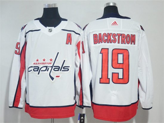 Washington Capitals #19 Nicklas Backstrom White Jersey