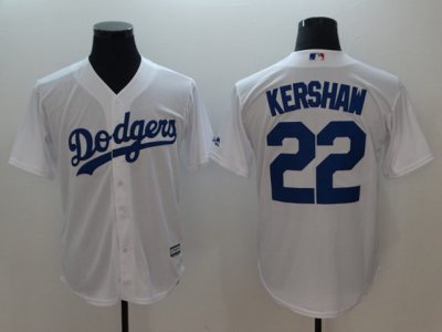 Los Angeles Dodgers #22 Clayton Kershaw White Cool Base Jersey