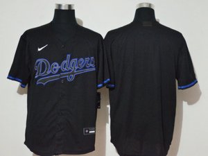 Los Angeles Dodgers Blank Black Cool Base Team Jersey