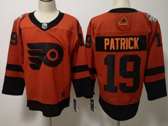 Philadelphia Flyers #19 Nolan Patrick Orange 2019 Stadium Series Jersey