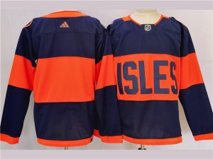 New York Islanders Blank 2024 Stadium Series Navy Jersey