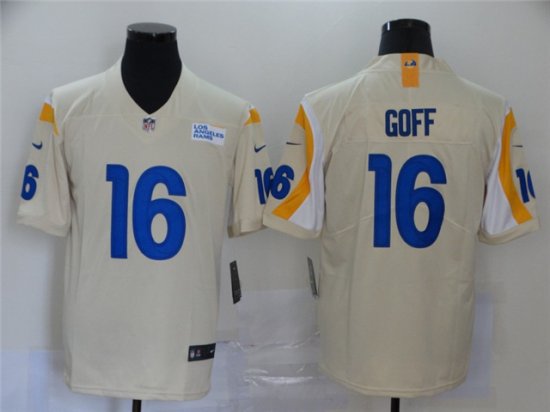 Los Angeles Rams #16 Jared Goff 2020 Bone Vapor Limited Jersey