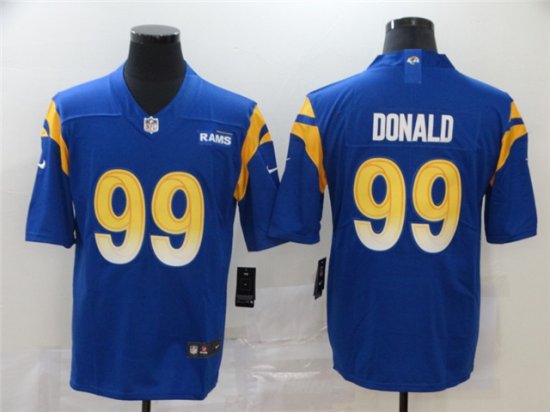 Los Angeles Rams #99 Aaron Donald Royal Blue Vapor Limited Jersey