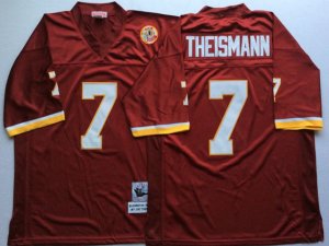 Washington Redskins #7 Joe Theismann Throwback Burgundy Jersey