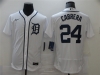 Detroit Tigers #24 Miguel Cabrera White Flex Base Jersey