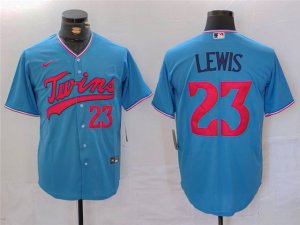 Minnesota Twins #23 Royce Lewis Light Blue Limited Jersey