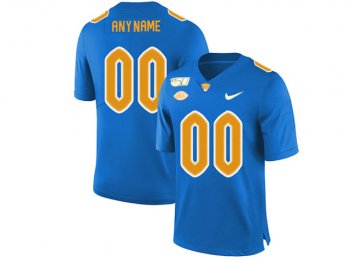 NCAA Pittsburgh Panthers Custom #00 Blue College Football Jersey