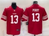 San Francisco 49ers #13 Brock Purdy Red Vapor Limited Jersey