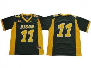 NCAA North Dakota State Bison #11 Carson Wentz Green College Football Jersey