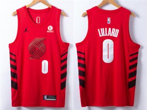 Portland Trail Blazers #0 Damian Lillard 2022-23 Red Statement Edition Swingman Jersey