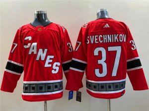 Carolina Hurricanes #37 Andrei Svechnikov Red 2022/23 Reverse Retro Jersey