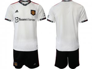 Club Manchester United Custom #00 Away White 2022/23 Soccer Jersey