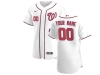 Washington Nationals Custom #00 Home White Flex Base Jersey