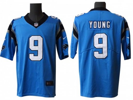 Carolina Panthers #9 Bryce Young Blue Vapor Limited Jersey