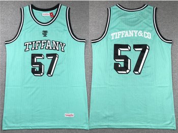 Tiffany & Co. x NBA x Mitchell & Ness 57 Tiffany Blue Basketball Jersey