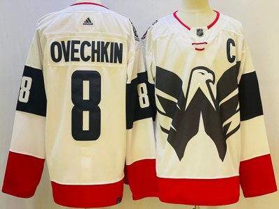 Washington Capitals #8 Alexander Ovechkin White 2023 Stadium Series Jersey