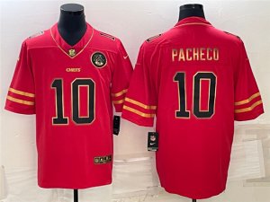 Kansas City Chiefs #10 Isaih Pacheco Red Gold Vapor Limited Jersey