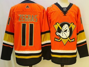 Anaheim Ducks #11 Zegras Orange 2022/23 Retro Jersey