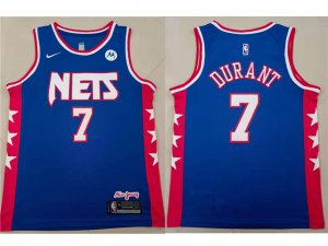 Brooklyn Nets #7 Kevin Durant Blue Classic Edition Swingman Jersey