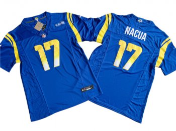 Los Angeles Rams #17 Puka Nacua Royal Vapor F.U.S.E. Limited Jersey