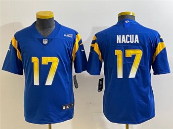 Youth Los Angeles Rams #17 Puka Nacua Royal Vapor Limited Jersey