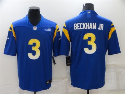 Los Angeles Rams #3 Odell Beckham Jr. Royal Vapor Limited Jersey