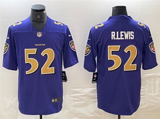 Baltimore Ravens #52 Ray Lewis Purple Color Rush Limited Jersey