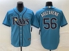 Tampa Bay Rays #56 Randy Arozarena Light Blue Cool Base Jersey