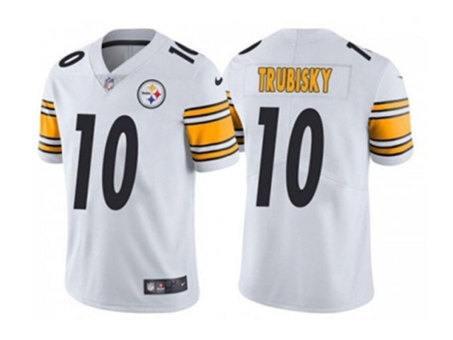 Pittsburgh Steelers #10 Mitchell Trubisky White Vapor Limited Jersey - Click Image to Close