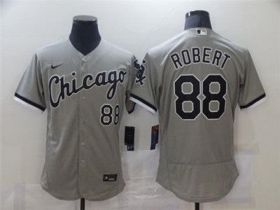 Chicago White Sox #88 Luis Robert Gray Flex Base Jersey